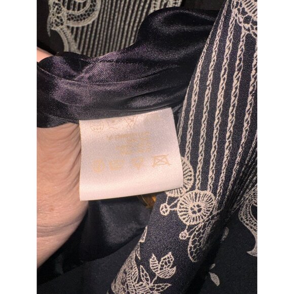 Escada Margaretha Ley Black faux Lace look Button-Up Blazer Jacket - Picture 10 of 11